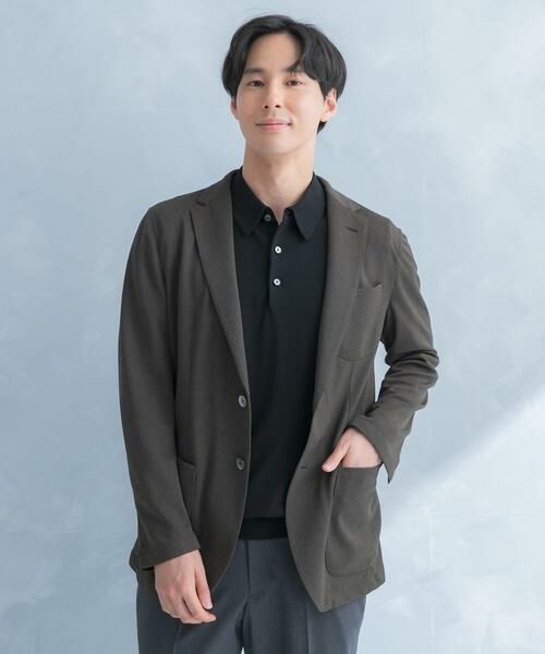 URBAN RESEARCH DOORS / アーバンリサーチ ドアーズ その他アウター | LIFE STYLE TAILOR　メランジニットイージージャケット | 詳細2