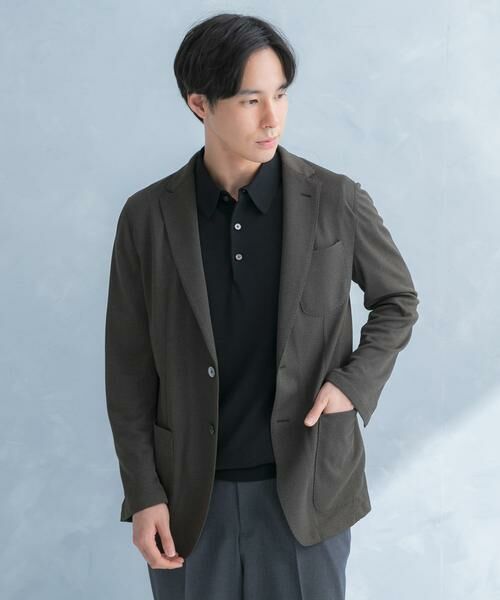 URBAN RESEARCH DOORS / アーバンリサーチ ドアーズ その他アウター | LIFE STYLE TAILOR　メランジニットイージージャケット | 詳細3