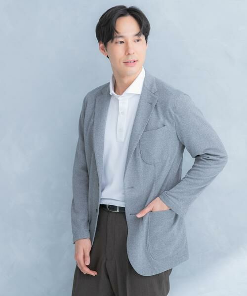 URBAN RESEARCH DOORS / アーバンリサーチ ドアーズ その他アウター | LIFE STYLE TAILOR　メランジニットイージージャケット | 詳細25