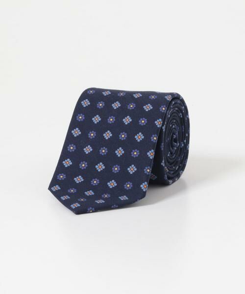 URBAN RESEARCH DOORS / アーバンリサーチ ドアーズ ネクタイ | LIFE STYLE TAILOR　26AW BBCファブリックタイ 小紋1（ネイビー）