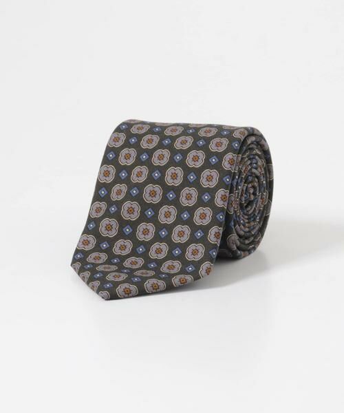 URBAN RESEARCH DOORS / アーバンリサーチ ドアーズ ネクタイ | LIFE STYLE TAILOR　26AW BBCファブリックタイ 小紋2（グリーン）