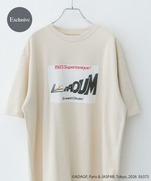 URBAN RESEARCH DOORS / アーバンリサーチ ドアーズ Tシャツ | 『別注』Savignac×DOORS　プリントTシャツ（アイボリー）