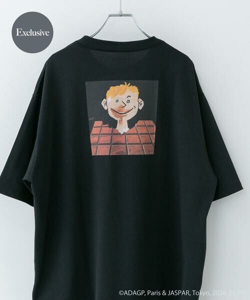 URBAN RESEARCH DOORS / アーバンリサーチ ドアーズ Tシャツ | 『別注』Savignac×DOORS　プリントTシャツ（ダークグレー）