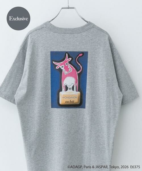 URBAN RESEARCH DOORS / アーバンリサーチ ドアーズ Tシャツ | 『別注』Savignac×DOORS　プリントTシャツ（グレー系その他）
