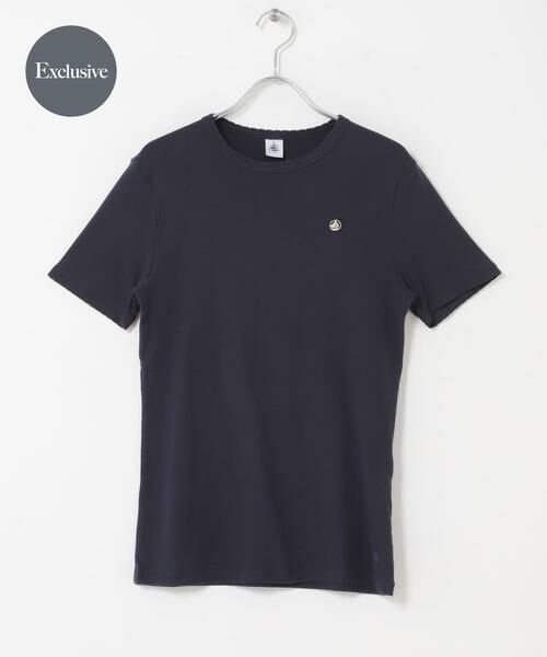 URBAN RESEARCH DOORS / アーバンリサーチ ドアーズ Tシャツ | 『別注』PETIT BATEAU×DOORS　POINTCOCOTTE T-SHIRTS（ネイビー）