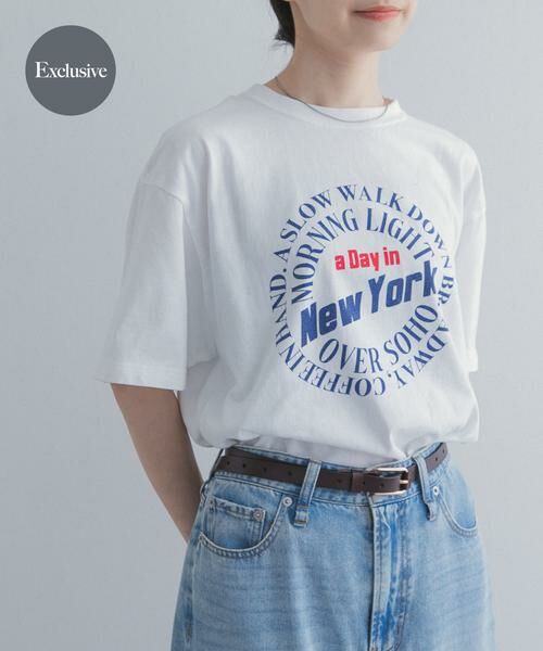 URBAN RESEARCH DOORS / アーバンリサーチ ドアーズ Tシャツ | 『別注』GOOD ROCK SPEED×DOORS　ロゴサークルTシャツ（ホワイト系その他）