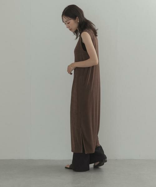 URBAN RESEARCH DOORS / アーバンリサーチ ドアーズ ワンピース | 『別注』Audrey and John Wad×DOORS　シャイニーベアフライスワンピース | 詳細10