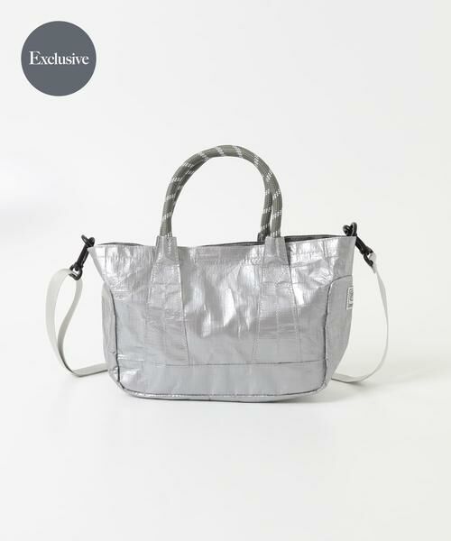 URBAN RESEARCH DOORS / アーバンリサーチ ドアーズ ショルダーバッグ | 『別注』TRIFFER×DOORS　2WAYミニショルダーバッグ（シルバー）