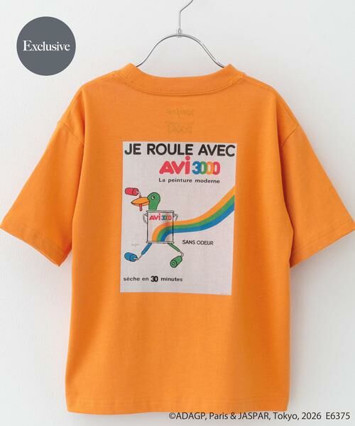 URBAN RESEARCH DOORS / アーバンリサーチ ドアーズ トップス | 『別注』Savignac×DOORS　プリントTシャツ(KIDS)（オレンジ）