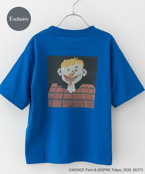 URBAN RESEARCH DOORS / アーバンリサーチ ドアーズ トップス | 『別注』Savignac×DOORS　プリントTシャツ(KIDS)（ブルー系その他）