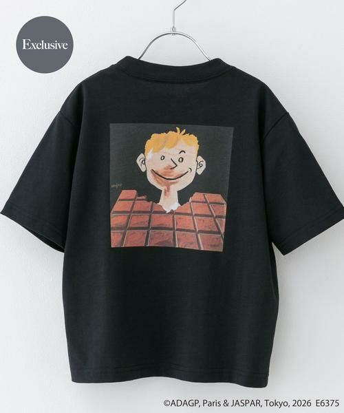 URBAN RESEARCH DOORS / アーバンリサーチ ドアーズ トップス | 『別注』Savignac×DOORS　プリントTシャツ(KIDS)（ダークグレー）