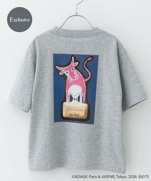 URBAN RESEARCH DOORS / アーバンリサーチ ドアーズ トップス | 『別注』Savignac×DOORS　プリントTシャツ(KIDS)（グレー系その他）