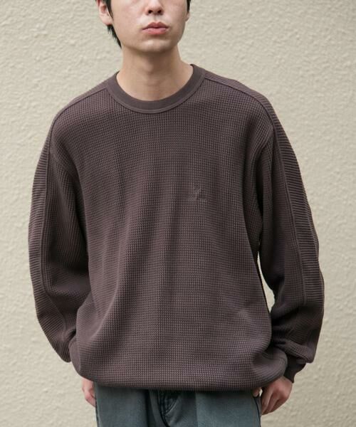URBAN RESEARCH DOORS / アーバンリサーチ ドアーズ Tシャツ | 『別注』Snow Peak Apparel×DOORS　HEAVYWEIGHT WAFFLE PULLOVER | 詳細1