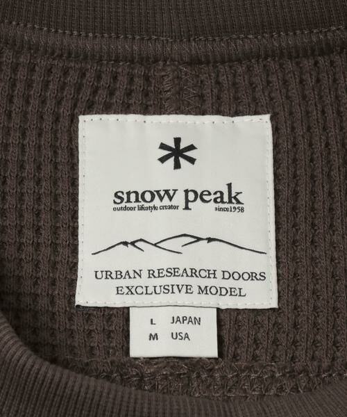 URBAN RESEARCH DOORS / アーバンリサーチ ドアーズ Tシャツ | 『別注』Snow Peak Apparel×DOORS　HEAVYWEIGHT WAFFLE PULLOVER | 詳細12