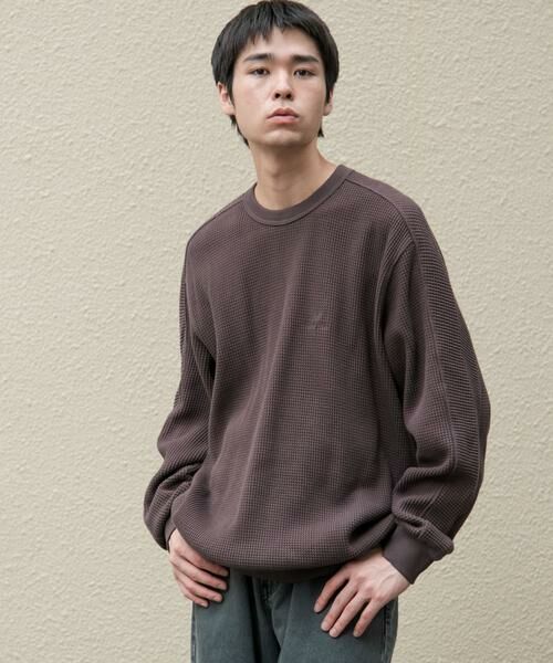 URBAN RESEARCH DOORS / アーバンリサーチ ドアーズ Tシャツ | 『別注』Snow Peak Apparel×DOORS　HEAVYWEIGHT WAFFLE PULLOVER | 詳細5
