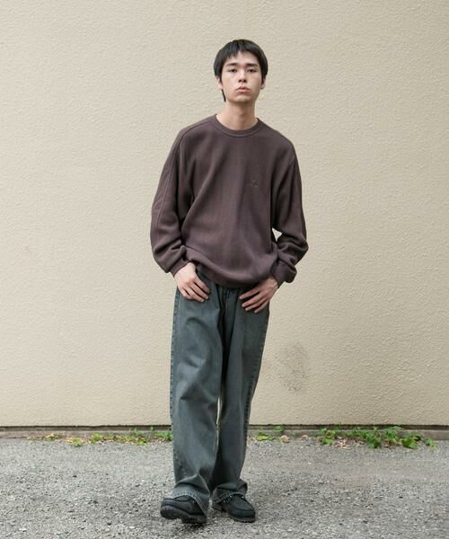 URBAN RESEARCH DOORS / アーバンリサーチ ドアーズ Tシャツ | 『別注』Snow Peak Apparel×DOORS　HEAVYWEIGHT WAFFLE PULLOVER | 詳細7