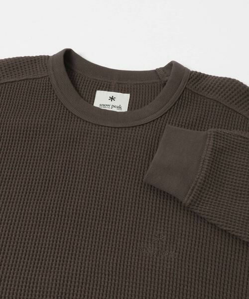 URBAN RESEARCH DOORS / アーバンリサーチ ドアーズ Tシャツ | 『別注』Snow Peak Apparel×DOORS　HEAVYWEIGHT WAFFLE PULLOVER | 詳細9