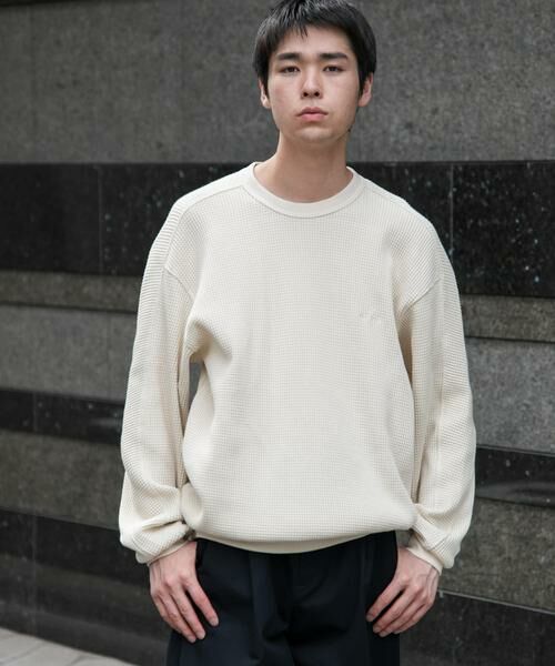 URBAN RESEARCH DOORS / アーバンリサーチ ドアーズ Tシャツ | 『別注』Snow Peak Apparel×DOORS　HEAVYWEIGHT WAFFLE PULLOVER | 詳細13