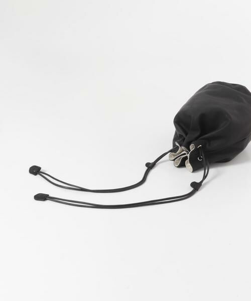 URBAN RESEARCH DOORS / アーバンリサーチ ドアーズ バッグ | Folna　LEATHER DRAWSTRING BAG | 詳細4