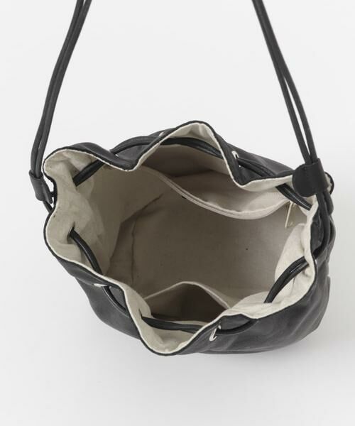 URBAN RESEARCH DOORS / アーバンリサーチ ドアーズ バッグ | Folna　LEATHER DRAWSTRING BAG | 詳細5