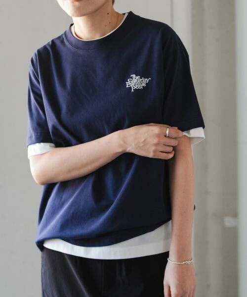 URBAN RESEARCH DOORS / アーバンリサーチ ドアーズ Tシャツ | FORK&SPOON　バックプリントTシャツ（ネイビー）