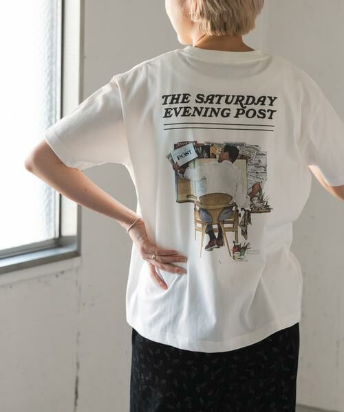 URBAN RESEARCH DOORS / アーバンリサーチ ドアーズ Tシャツ | FORK&SPOON　バックプリントTシャツ（オフホワイト）