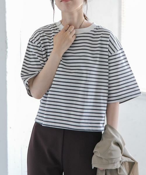 URBAN RESEARCH DOORS / アーバンリサーチ ドアーズ Tシャツ | FORK&SPOON　ショルダータックTシャツ | 詳細9