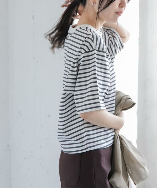 URBAN RESEARCH DOORS / アーバンリサーチ ドアーズ Tシャツ | FORK&SPOON　ショルダータックTシャツ | 詳細10