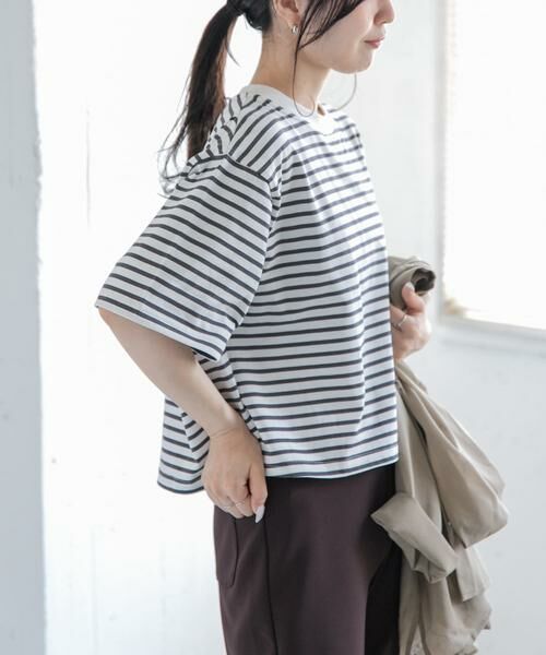 URBAN RESEARCH DOORS / アーバンリサーチ ドアーズ Tシャツ | FORK&SPOON　ショルダータックTシャツ | 詳細11