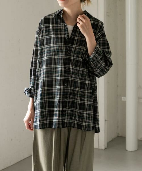 URBAN RESEARCH DOORS / アーバンリサーチ ドアーズ シャツ・ブラウス | FORK&SPOON　シアーチェックシャツ | 詳細1