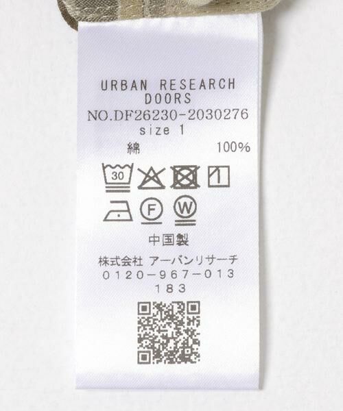 URBAN RESEARCH DOORS / アーバンリサーチ ドアーズ シャツ・ブラウス | FORK&SPOON　シアーチェックシャツ | 詳細22