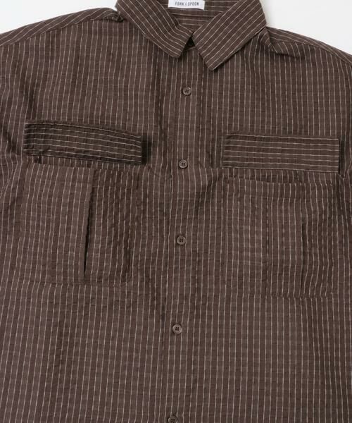 URBAN RESEARCH DOORS / アーバンリサーチ ドアーズ シャツ・ブラウス | FORK&SPOON　シャドウチェックショートスリーブシャツ | 詳細8