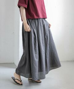 URBAN RESEARCH DOORS / アーバンリサーチ ドアーズ スカート | FORK&SPOON　シャドウチェックフレアスカート