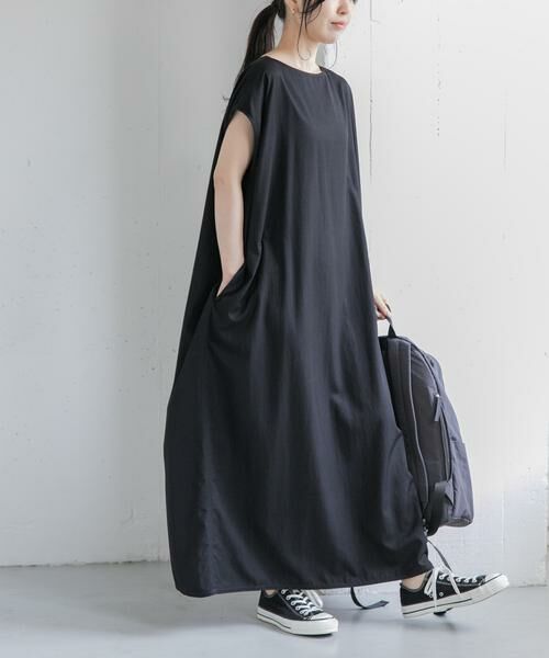 URBAN RESEARCH DOORS / アーバンリサーチ ドアーズ ワンピース | FORK&SPOON　バックジップワンピース（ブラック）