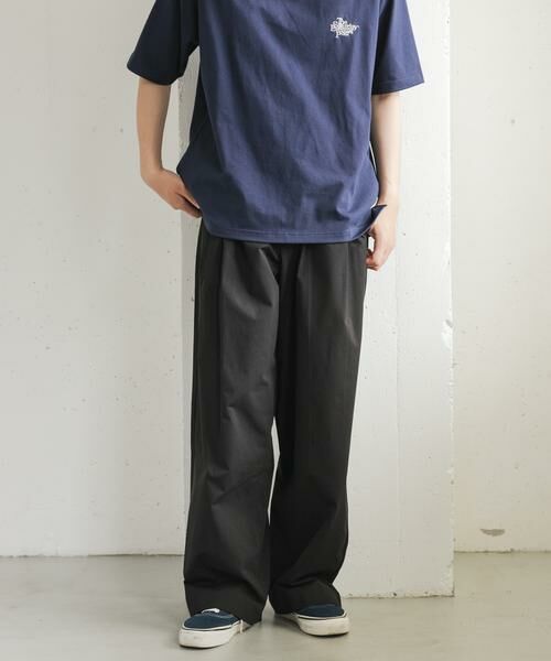 URBAN RESEARCH DOORS / アーバンリサーチ ドアーズ その他パンツ | FORK&SPOON 4WAYストレッチツータックパンツ(ブラック)