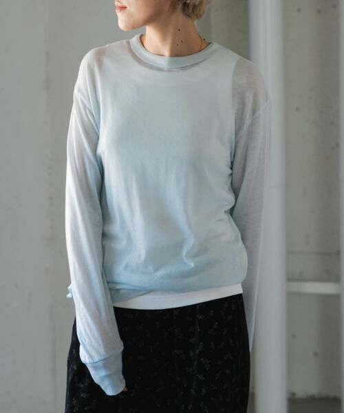 URBAN RESEARCH DOORS / アーバンリサーチ ドアーズ Tシャツ | FORK&SPOON　ウール混クルーネックカットソー | 詳細2