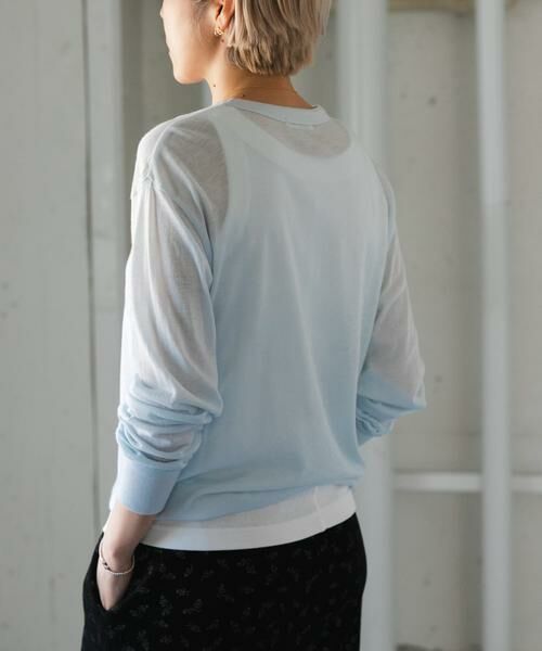 URBAN RESEARCH DOORS / アーバンリサーチ ドアーズ Tシャツ | FORK&SPOON　ウール混クルーネックカットソー | 詳細3
