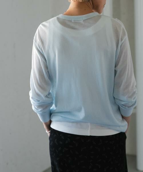 URBAN RESEARCH DOORS / アーバンリサーチ ドアーズ Tシャツ | FORK&SPOON　ウール混クルーネックカットソー | 詳細4