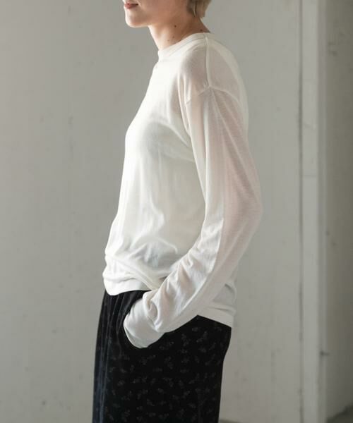 URBAN RESEARCH DOORS / アーバンリサーチ ドアーズ Tシャツ | FORK&SPOON　ウール混クルーネックカットソー | 詳細11
