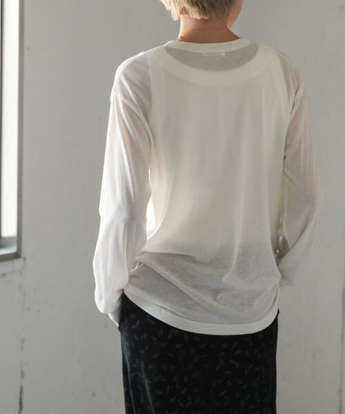 URBAN RESEARCH DOORS / アーバンリサーチ ドアーズ Tシャツ | FORK&SPOON　ウール混クルーネックカットソー | 詳細12