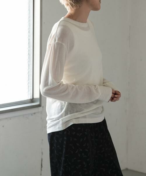 URBAN RESEARCH DOORS / アーバンリサーチ ドアーズ Tシャツ | FORK&SPOON　ウール混クルーネックカットソー | 詳細13
