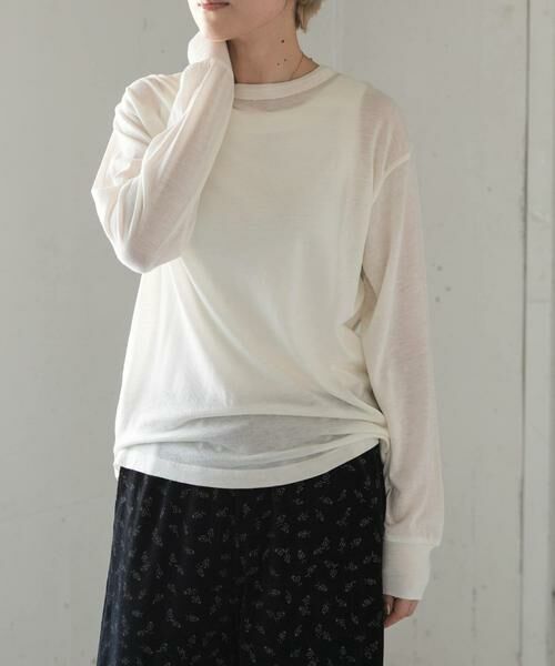 URBAN RESEARCH DOORS / アーバンリサーチ ドアーズ Tシャツ | FORK&SPOON　ウール混クルーネックカットソー | 詳細14