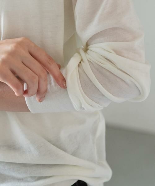 URBAN RESEARCH DOORS / アーバンリサーチ ドアーズ Tシャツ | FORK&SPOON　ウール混クルーネックカットソー | 詳細15