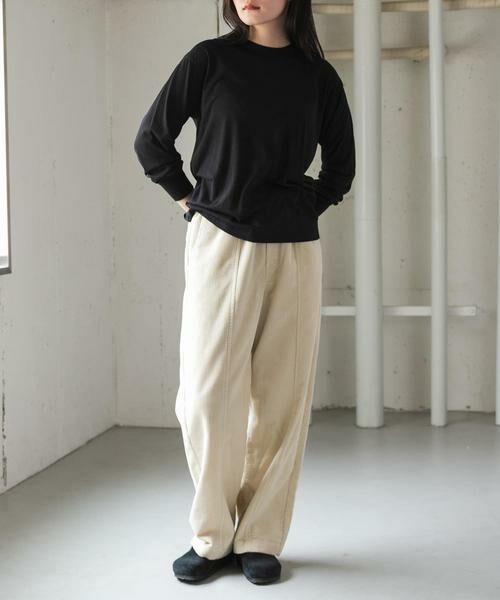 URBAN RESEARCH DOORS / アーバンリサーチ ドアーズ Tシャツ | FORK&SPOON　ウール混クルーネックカットソー | 詳細24