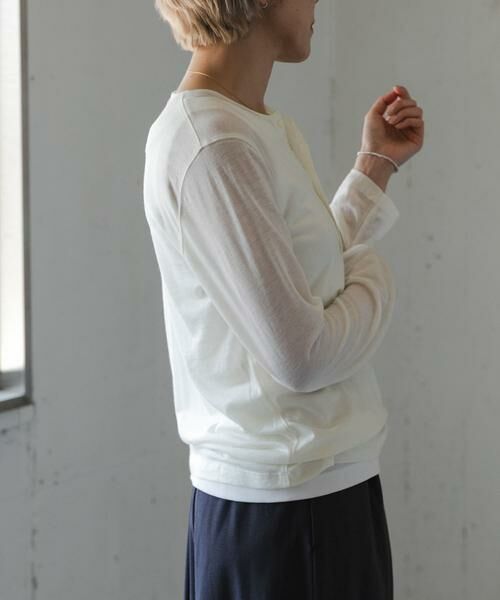URBAN RESEARCH DOORS / アーバンリサーチ ドアーズ Tシャツ | FORK&SPOON　ウール混ヘンリーネックカットソー | 詳細10
