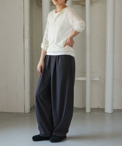 URBAN RESEARCH DOORS / アーバンリサーチ ドアーズ Tシャツ | FORK&SPOON　ウール混ヘンリーネックカットソー | 詳細16
