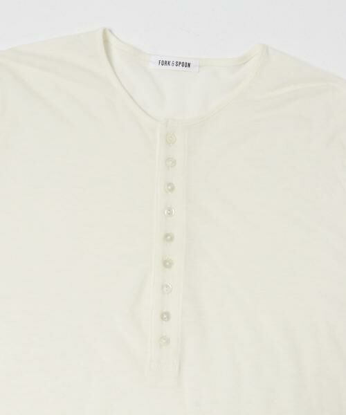 URBAN RESEARCH DOORS / アーバンリサーチ ドアーズ Tシャツ | FORK&SPOON　ウール混ヘンリーネックカットソー | 詳細18