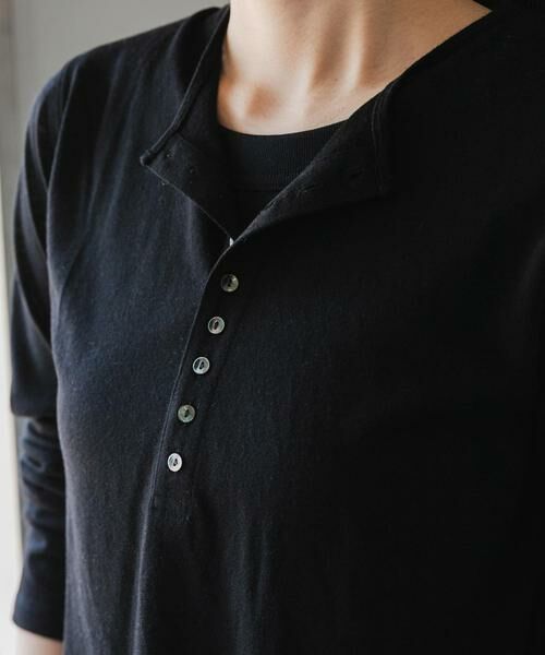 URBAN RESEARCH DOORS / アーバンリサーチ ドアーズ Tシャツ | FORK&SPOON　ウール混ヘンリーネックカットソー | 詳細23