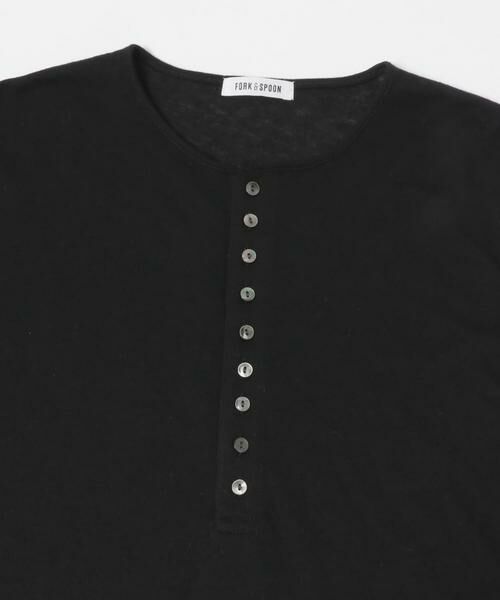 URBAN RESEARCH DOORS / アーバンリサーチ ドアーズ Tシャツ | FORK&SPOON　ウール混ヘンリーネックカットソー | 詳細26