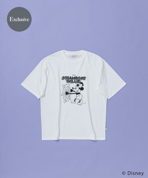 URBAN RESEARCH DOORS / アーバンリサーチ ドアーズ Tシャツ | 別注/Disney/プリントTシャツ（ホワイト）
